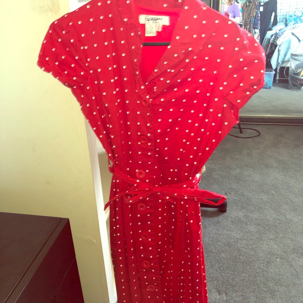 Vintage polka dot dress